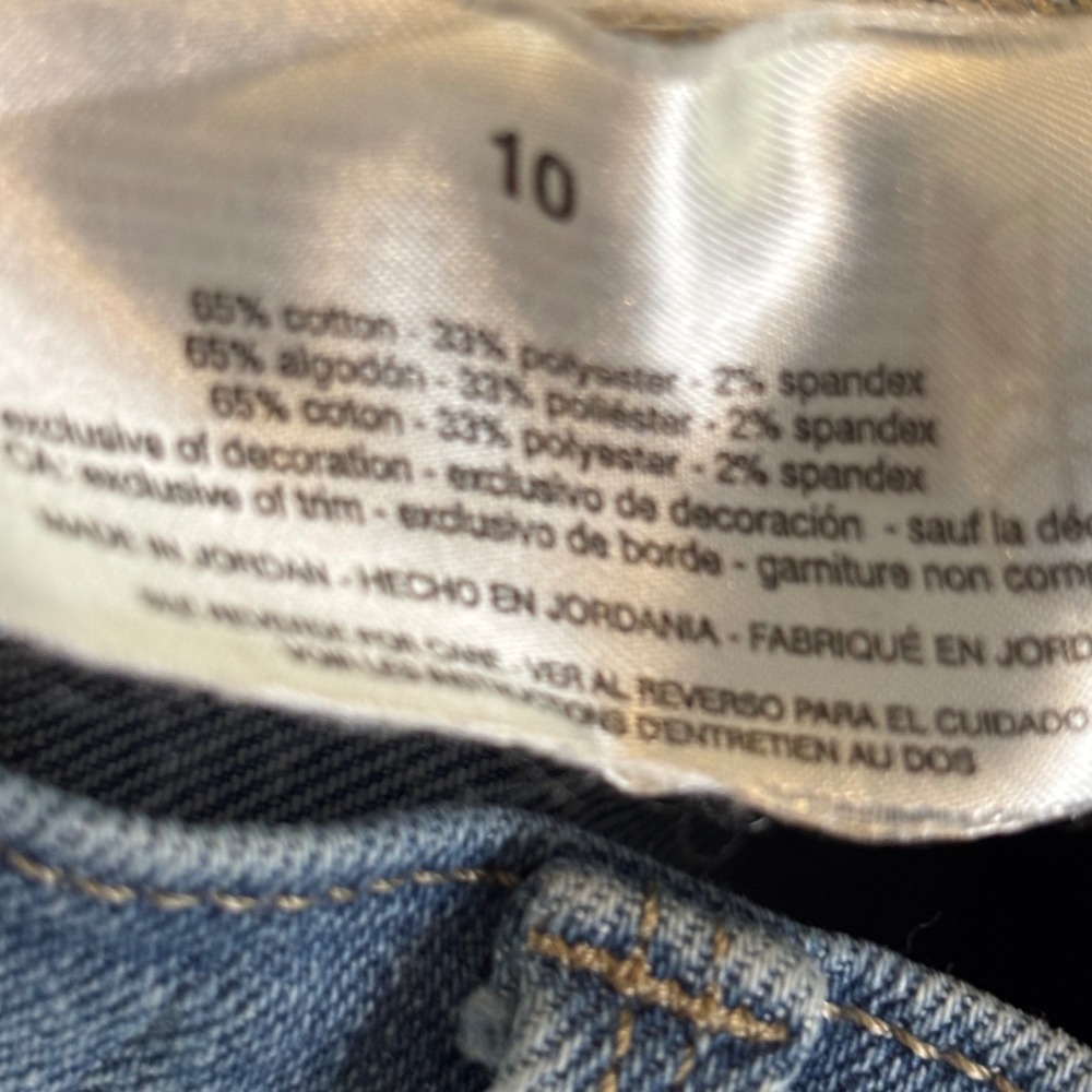 Jessica Simpson High Rise Flare Jeans Light Wash Blue Denim Stretch Size 10 - Picture 5 of 7